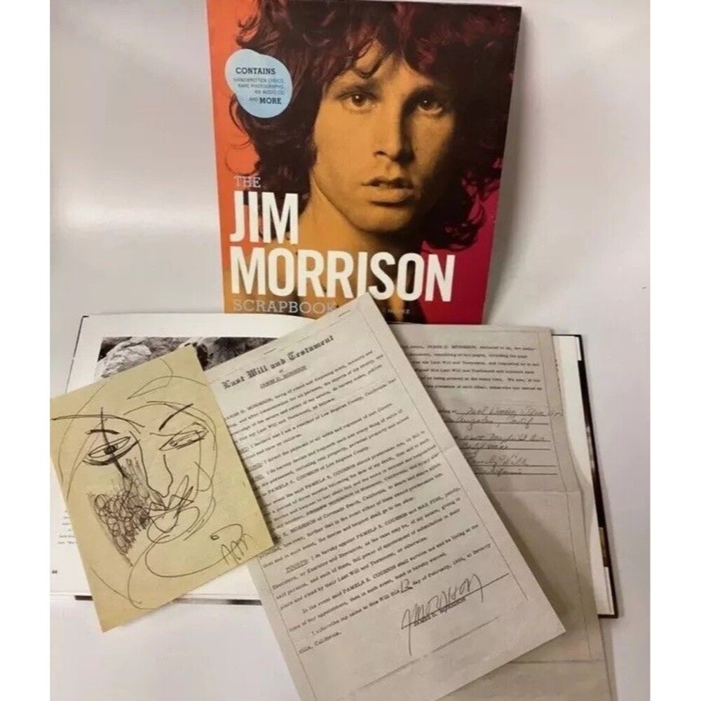 The Doors Jim Morrison Scrapbook Box Set Coffee Table Book & CD Memorabilia Gift